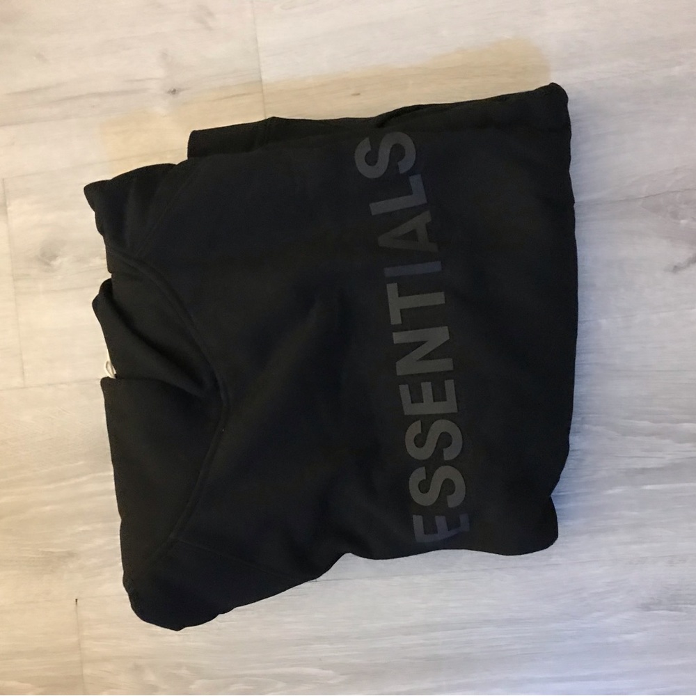 Black Essentials Hoodie